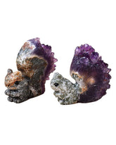 Amethyst Squirrel Ornament
