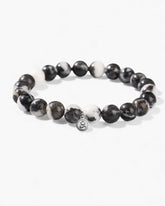 Zebra-Striped Stone Bracelet