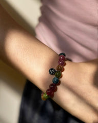 Seven-Colored Jade Bracelet