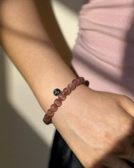 Purple-Red Tiger's Eye Crystal Bracelet