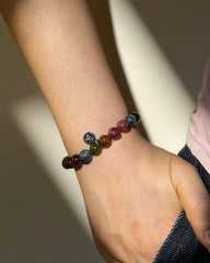 Seven-Colored Jade Bracelet