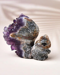 Amethyst Squirrel Ornament - Stupa Crystal