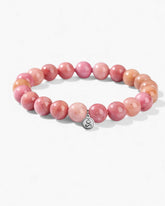 Pink Wood Grain Stone Bracelet
