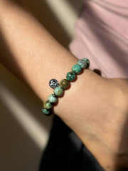 Floral Turquoise Bracelet - Stupa Crystal