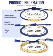 Heart of the World Bracelet | Couple's Bracelet with Blue Symbolism for Love and Connection - Stupa Crystal