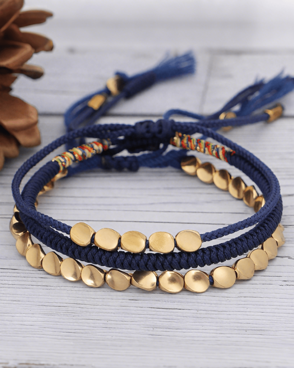 Heart of the World Bracelet | Couple's Bracelet with Blue Symbolism for Love and Connection - Stupa Crystal