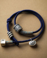 ॐ मणि पद्मे हूं Woven Bracelet(Peace/Good Fortune) - Stupa Crystal