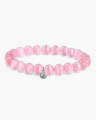 Pink Tiger's Eye Bracelet - Stupa Crystal