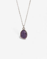 Purple Crystal Necklace - Stupa Crystal