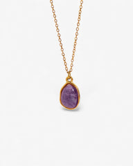 Purple Crystal Necklace - Stupa Crystal