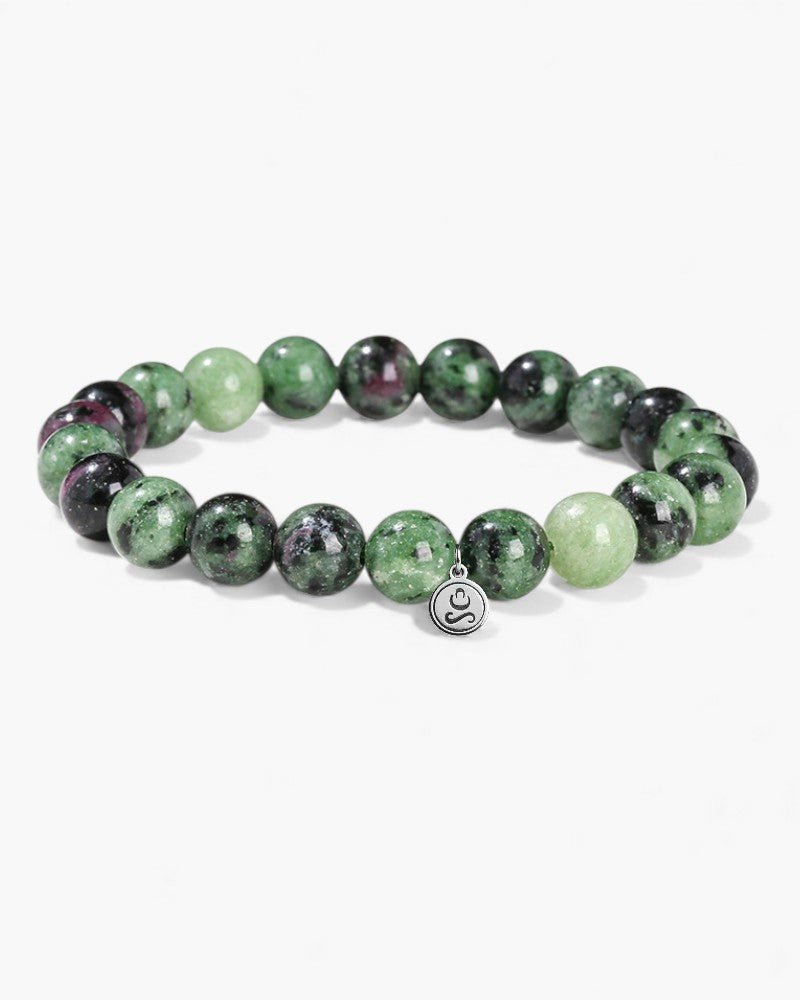 Red Green Beryl Bracelet - Stupa Crystal