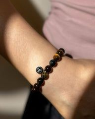 Tricolor Tiger Eye Bracelet - Stupa Crystal