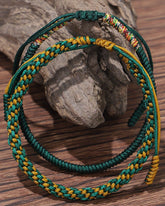 Vital Harmony Woven Bracelet - Stupa Crystal