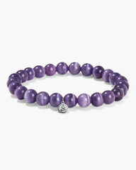 Violet Tiger's Eye Crystal Bracelet