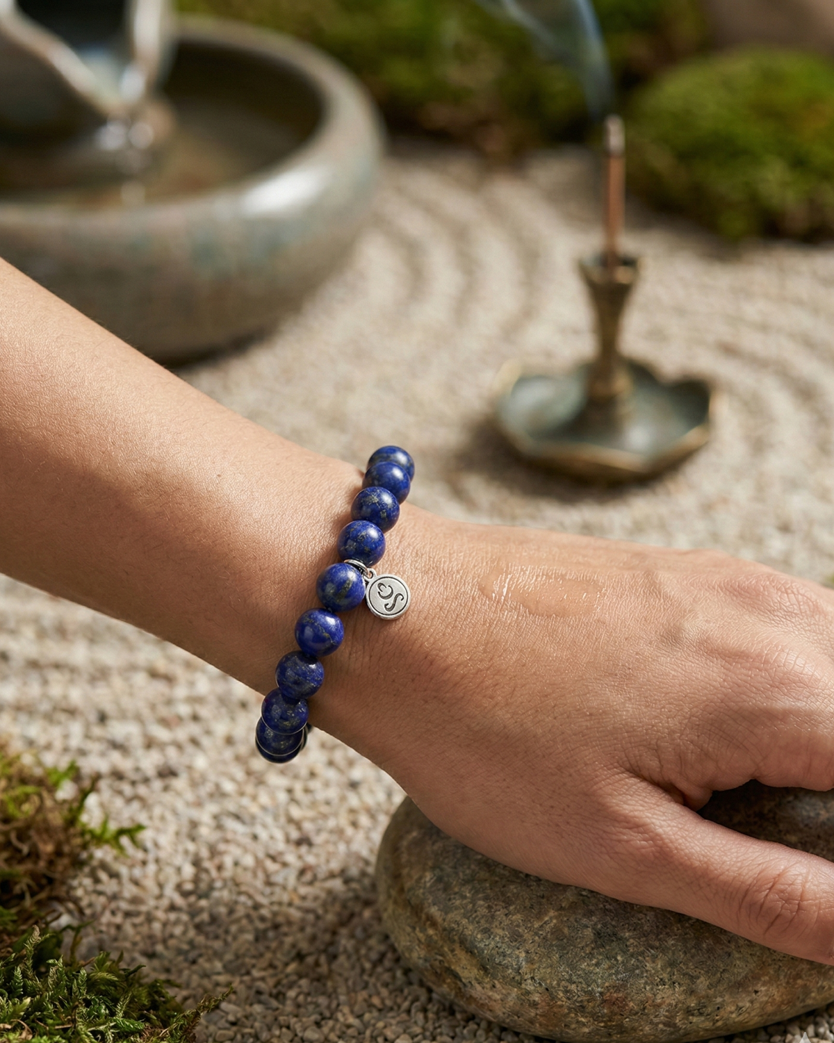 Handmade Lapis Lazuli Healing Bracelet

