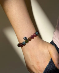 Seven-Colored Jade Bracelet