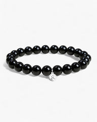 Black Agate Bracelet - Stupa Crystal