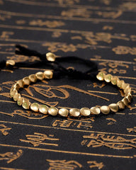 Buddha Stones Tibetan Copper Beads Healing Luck Bracelet - Stupa Crystal