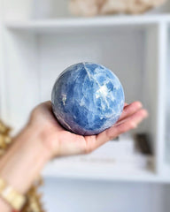 Celestine Sphere - Stupa Crystal