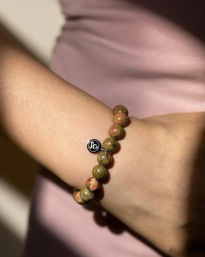 Floral Stone Bracelet - Stupa Crystal