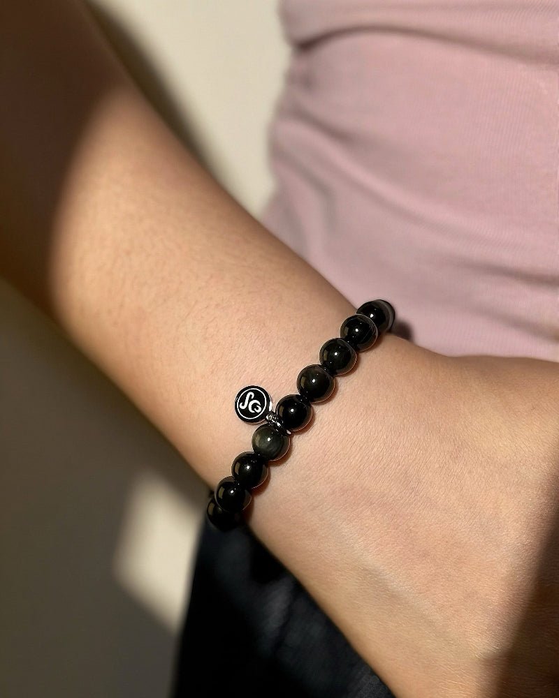 Golden Obsidian Bracelet - Stupa Crystal