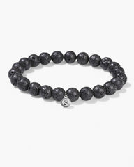 Lava Stone Bracelet - Stupa Crystal