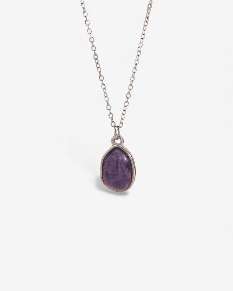 Purple Crystal Necklace - Stupa Crystal
