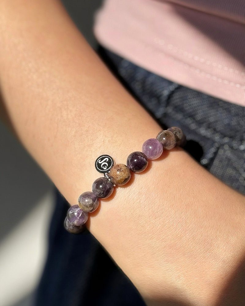 Purple Phantom Crystal Bracelet - Stupa Crystal