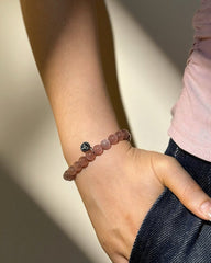 Purple - Red Tiger's Eye Crystal Bracelet - Stupa Crystal