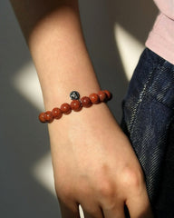 Red Jasper Bracelet - Stupa Crystal