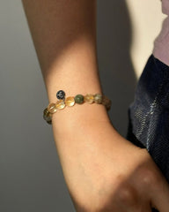 Rutilated Quartz Bracelet - Stupa Crystal
