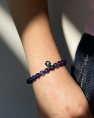 Violet Tiger's Eye Crystal Bracelet - Stupa Crystal