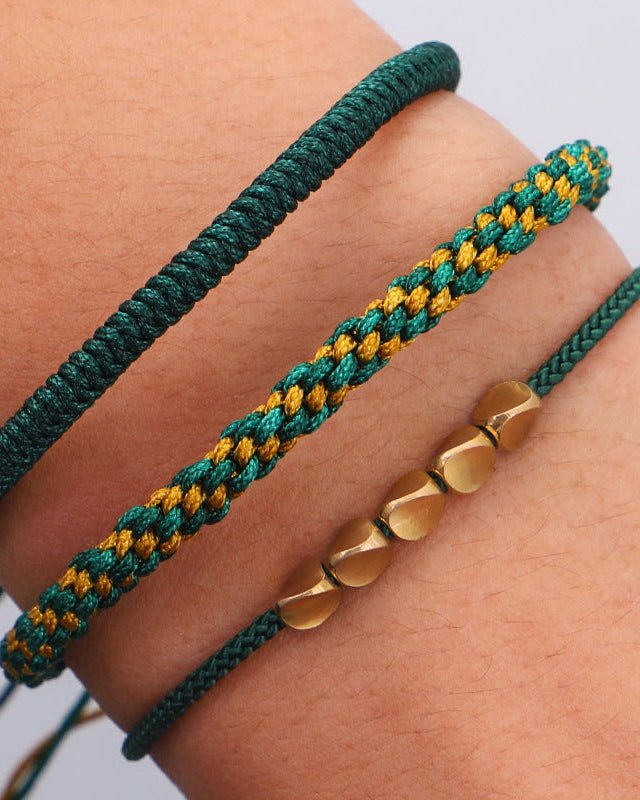 Vital Harmony Woven Bracelet - Stupa Crystal