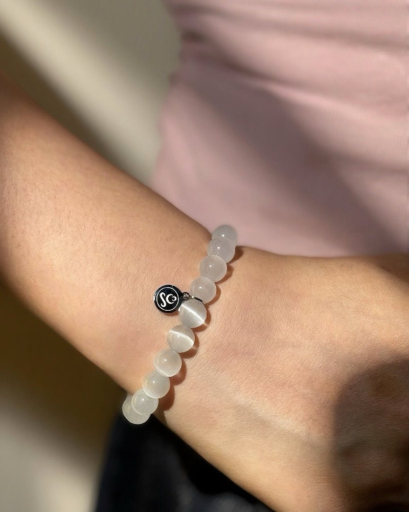 White Tiger's Eye Bracelet - Stupa Crystal